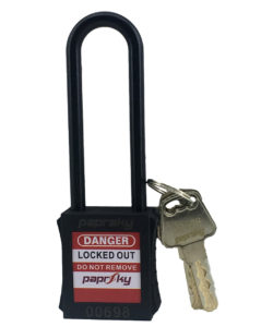 Lockout Padlock Black PS LOTO PPNR-76