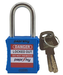 Lockout Padlock Blue PS LOTO PPR-38