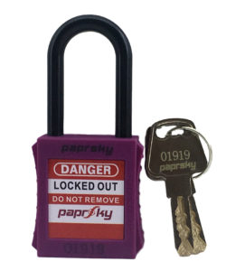 Lockout Padlock Purple PS LOTO PPNR-38