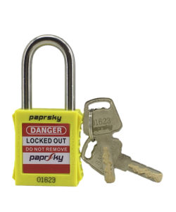 Lockout Padlock Yellow PS LOTO PPR-38