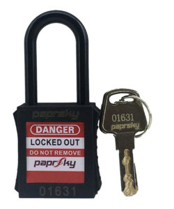 Lockout Padlock Black PS LOTO PPNR-38