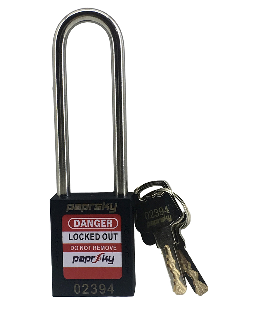 Lockout Padlock Black PS LOTO PPR-76