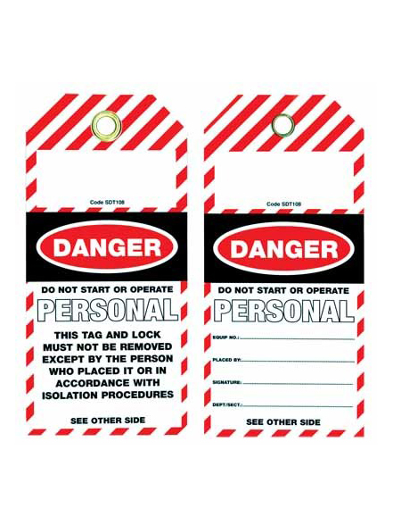 Lockout Tag Tear Proof Double Sided – Do Not Start or Operate