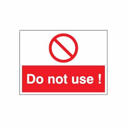 Safety Lockout Labels Do Not Use!