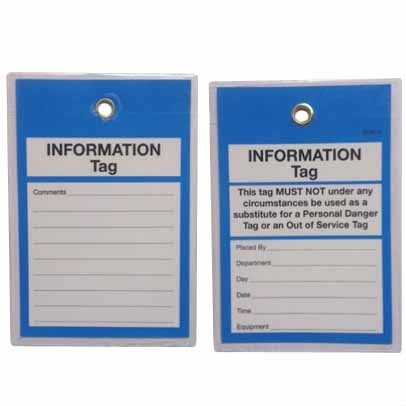 Lockout Tag Tear Proof Double Sided – Information Tag