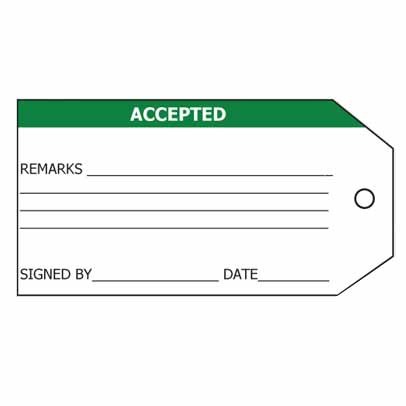 Lockout Tags Tear Proof Accepted