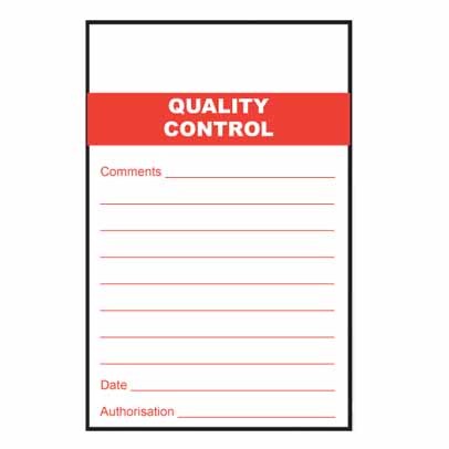 Lockout Tag Quality Control